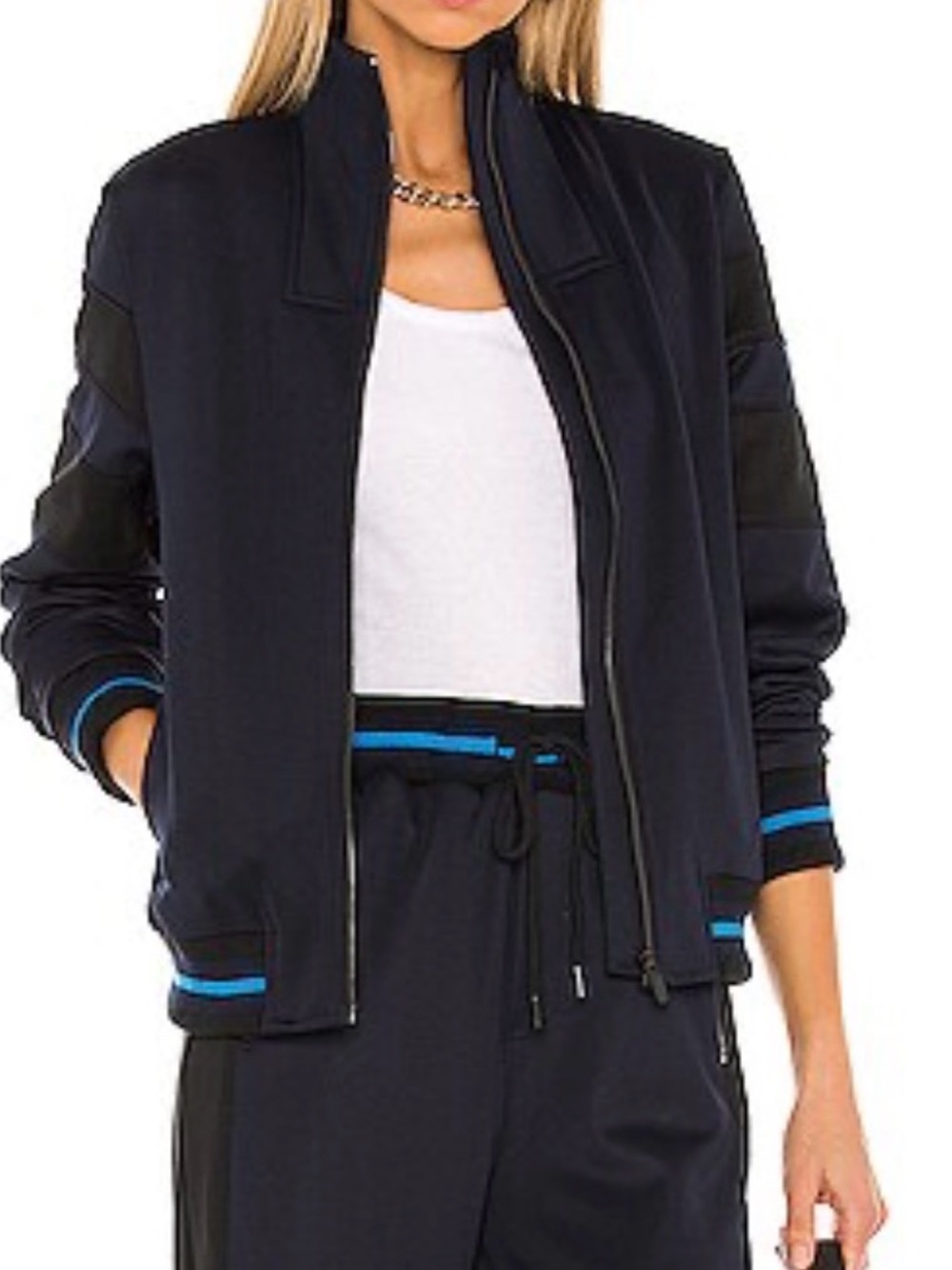 Splits59 Ludwig Track Jacket and pant  in Indigo & Black